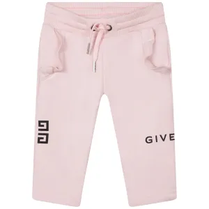 Givenchy Baby Girls Logo Joggers Pink 2Y