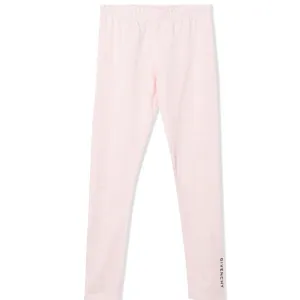 Givenchy Girls All Over Logo Leggings Pink 4Y