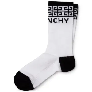 Givenchy Kids Unisex Logo Socks White 35-38
