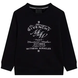 Givenchy Boys Embroidered Sweater Black 6Y