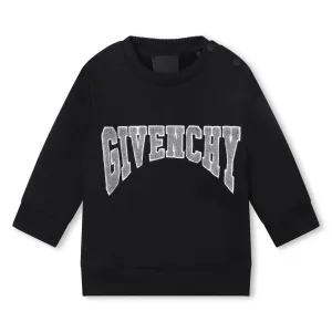 Givenchy Baby Boys Logo Sweater in Black 02A 86% Cotton, 14% Polyester - Trimming: 98% 2% Elastane