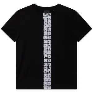 Givenchy Boys 4g Logo T-shirt Black 12Y #6258