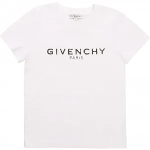Givenchy Boys Cotton T-shirt White 10Y #6357