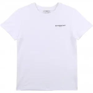 Givenchy Boys Cotton T-shirt White 12Y #6354