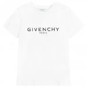 Givenchy Boys Logo Print T-shirt White 4Y