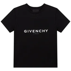 Givenchy Boys Reverse Logo T-shirt Black 8Y