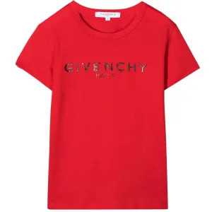 Givenchy Kids Unisex Logo T-shirt Red 10Y