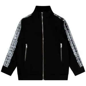 Givenchy Boys Paint Spray Zip Up Jacket Black 12Y