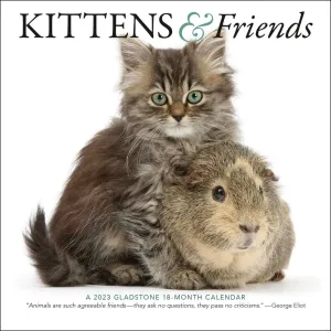 Kittens and Friends 2023 Mini Wall Calendar