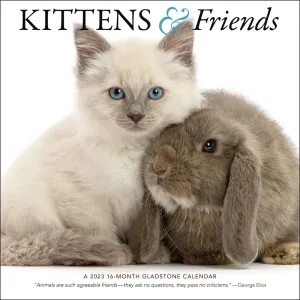 Kittens and Friends 2023 Wall Calendar