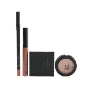 Glo Skin BeautyDesk to Datenight (Mini Shadow Quad + Blush + Lip Pencil + Lip Gloss) - # Bon Voyage 4pcs