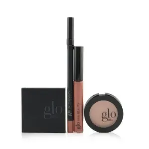 Glo Skin BeautyDesk to Datenight (Mini Shadow Quad + Blush + Lip Pencil + Lip Gloss) - # Rebel Angel 4pcs