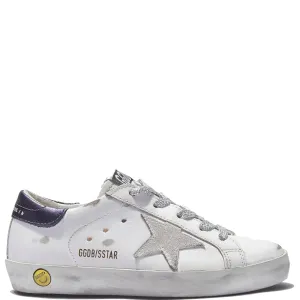 Golden Goose Unisex Siper Star Leather Sneakers White Eu28