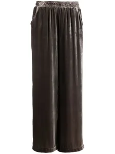GOLDHAWK - Wide Leg Velvet Trousers #43676