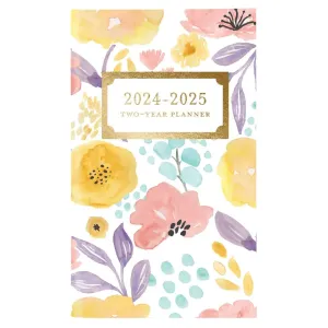 Happy Floral 2 Yr 2024 Pocket Planner