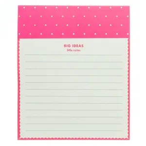 Neon Scallop Jotter Notepad