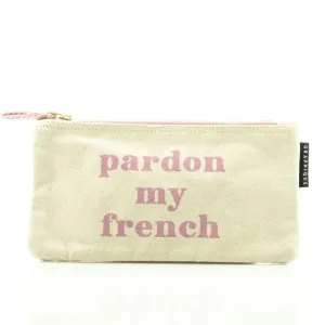 Pardon My French Small Zip Pouch