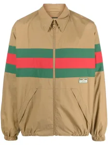 GUCCI - Web-detail Cotton Shirt Jacket #1143914
