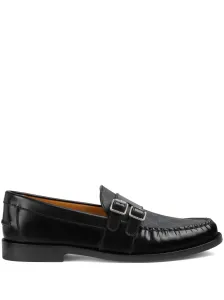 GUCCI - Gg Motif Leather Loafers #1242954