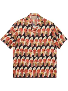 GUCCI - Printed Silk Twill Shirt