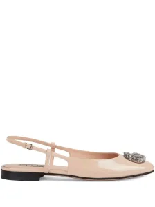 GUCCI - Patent Leather Slingback Ballet Flats #1246780