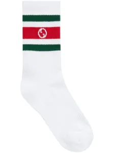 GUCCI - Cotton Socks With Gg Cross #1030410