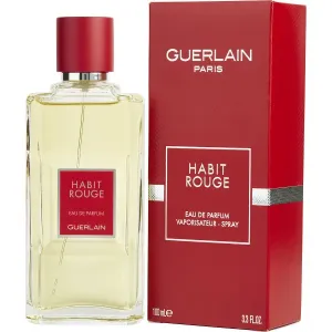 Guerlain - Habit Rouge : Eau De Parfum Spray 3.4 Oz / 100 ml