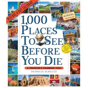 1000 Places To See 2024 Wall Calendar