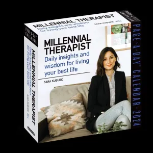 Millennial Therapist 2024 Desk Calendar