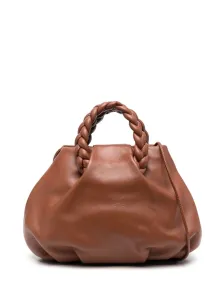 HEREU - Bombon Braided Handle Leather Handbag #878535