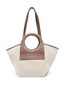 HEREU - Cala Small Canvas And Leather Tote Bag #1257437