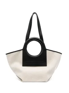 HEREU - Cala Small Canvas And Leather Tote Bag #1257466