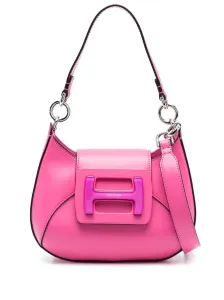 HOGAN - H-bag Mini Hobo Leather Shoulder Bag #1140037