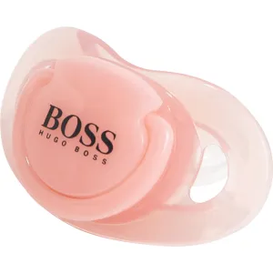 Boss Logo Pacifier in Pink UNQ Pale 100% Polypropylene - Trimming: Silicone
