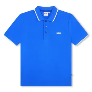 Boss Boys Classic Polo in Blue 04A Navy 100% Cotton