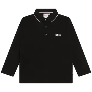 Hugo Boss Boys Classic Polo Shirt Black 14Y