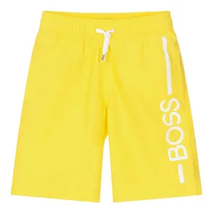 Hugo Boss Boys Swim Shorts Yellow 10Y