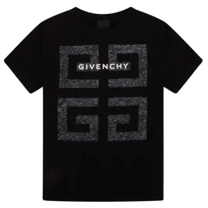Givenchy Boys 4G Logo T-shirt Black 4Y #6248