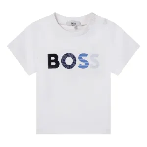 Hugo Boss Baby Boys Logo T-shirt White 1M