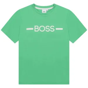 Hugo Boss Boys Logo T-shirt Green 16Y #7304