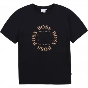 Hugo Boss Boys Logo T-shirt Navy 8Y #7305