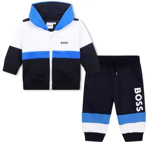 Boss Baby Boys Hoodie and Pants Tracksuit Set in Blue 03A Navy 87% Cotton, 13% Polyester - Trimming: 97% 3% Elastane Lining: 100% Cotton #1235950