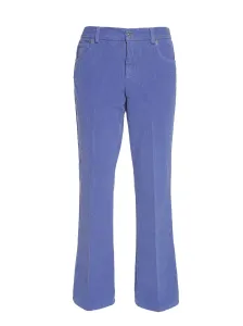 I LOVE MY PANTS - Velvet Cropped Flared Trousers #43866