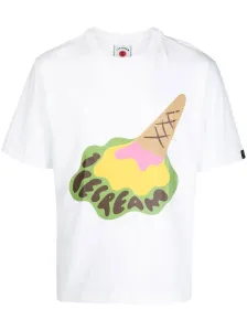 ICECREAM - Cotton Dropped Cone Print T-shirt #57676