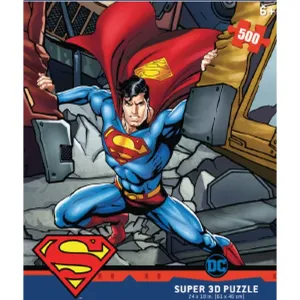 Lenticular 3D Puzzle DC Superman Strength