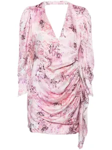 IRO - Floral Print Silk Short Dress #1288534