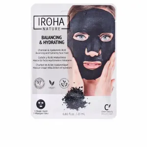 Iroha - Masque visage en tissu détox-charbon : Mask 1 pcs