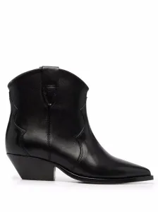 ISABEL MARANT - Dewina Leather Ankle Boots #37317
