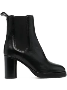 ISABEL MARANT - Lalix Leather Ankle Boots #48576