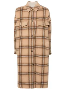 ISABEL MARANT - Fontizia Checked Wool Coat #1256788